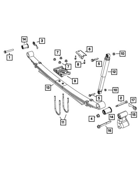 Rear Suspension and Cradle for 2013 Ram 3500 #0