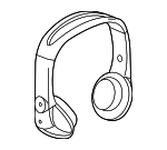 20830572 - Electrical: Headphone for Buick: Enclave, LaCrosse | Cadillac: Escalade, Escalade ESV, Escalade EXT, SRX | Chevrolet: Avalanche, Equinox, Silverado 1500, Silverado 2500 HD, Silverado 3500 HD, Suburban 1500, Suburban 2500, Tahoe, Trailblazer, Trailblazer EXT, Traverse | GMC: Envoy, Envoy XL, Sierra 1500, Sierra 2500 HD, Sierra 3500 HD, Terrain, Yukon, Yukon XL 1500, Yukon XL 2500 | Pontiac: Aztek | Saturn: Outlook Image