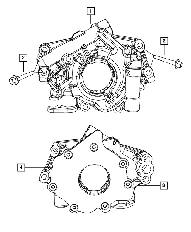 « 6101233 – Engine : Tête Hexagonale Boulon Et Rondelle Conique, Montage pour Mopar Image »