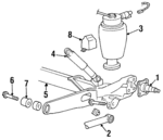 F58Z4264B - Suspension: Track Bar for Ford: Windstar Image
