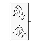 51165A13780 - : Sun-Visor Clip for BMW Image