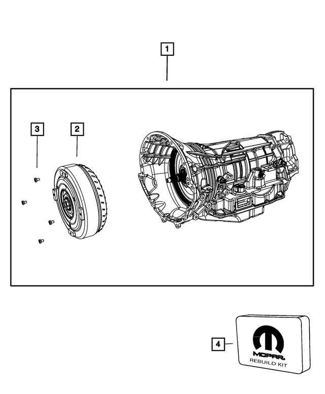 RL051241AA - 545RFE; 5-Speed; Automatic Transmission: Torque Converter for Mopar Image