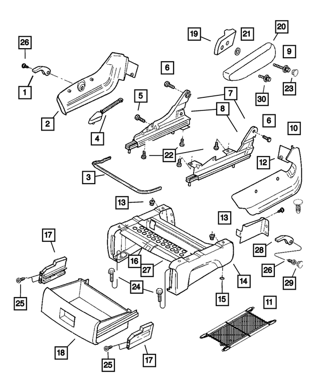 4477473 - Interior Trim: Recliner Handle for Mopar Image
