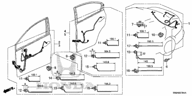 Wire Harness (5) for 2013 Honda Civic #0