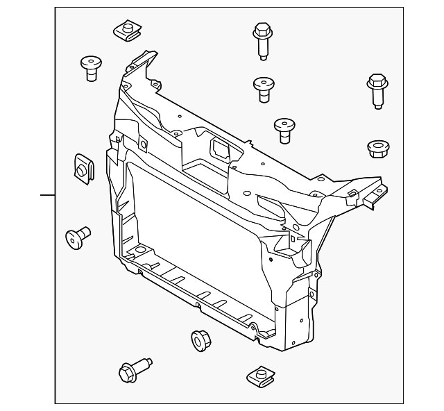 2011-2015 Ford Explorer | Radiator Support | BB5Z-16138-A | Walls' Ford ...