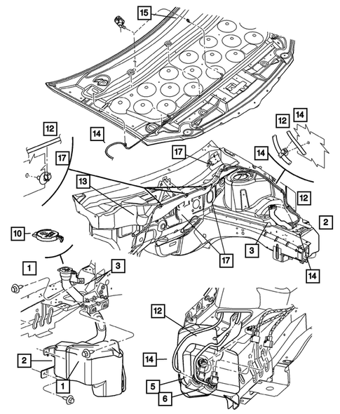 Windshield Wiper and Washer Systems for 2004 Chrysler Pacifica #1