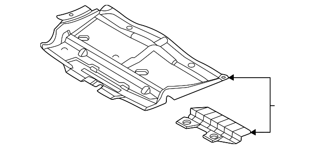 2022-2024 Ford Expedition Rear Shield HL3Z-7222-F | TascaParts.com