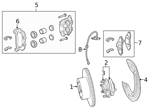 Front Brakes for 2009 Pontiac G8 #0