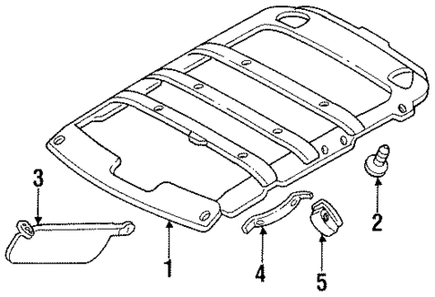Interior Trim - Roof for 1997 Honda Passport #0
