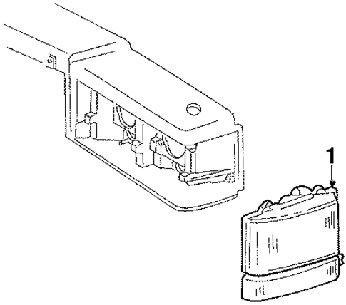 Corner & Side Marker Lamps for 1988 Cadillac Brougham #0