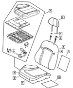 5142934AA - Interior Trim: Occupant Classification System Bladder Repair Kit, Passenger for Mopar Image