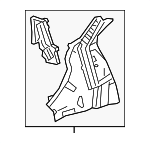 64330TJB315ZZ - Body: Wheelhouse Assembly for Acura Image