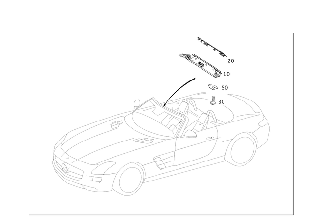 1977700222 - Soft Top: Mount for Mercedes-Benz Image image