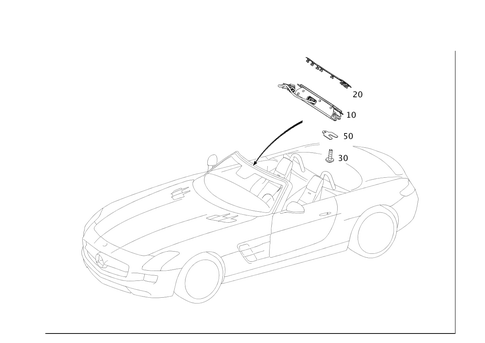 Soft Top Lock for 2011 Mercedes-Benz SLS AMG #0
