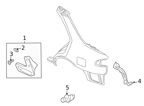 Exterior Trim - Quarter Panel for 2000 Nissan Sentra #0