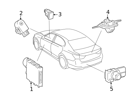 Electrical Components for 2016 Lexus IS200t #2