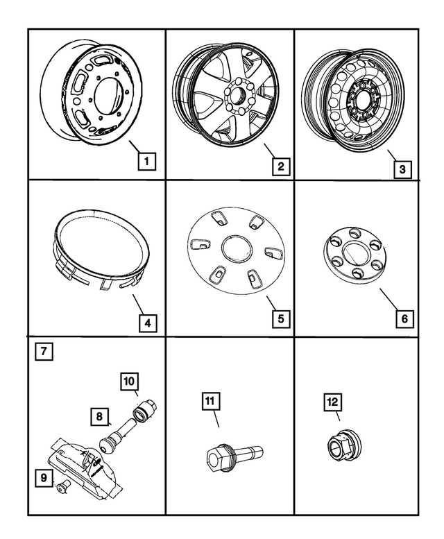 1JJ25SZ0AA - Wheels: Steel Wheel for Dodge: Sprinter 3500 Image