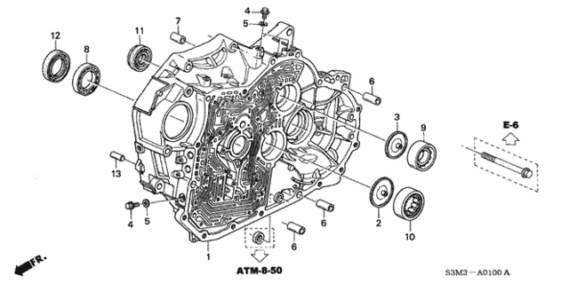 Torque Converter Housing for 2001 Acura CL #0