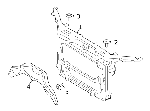 Radiator Support for 2014 Ford Edge #0
