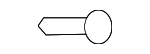 MB409438 - Body: Center Reinforced Bolt for Mitsubishi Image