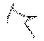 5312106110 - Body: Upper Molding for Lexus: ES300h, ES350 Image