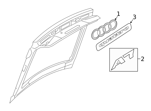 Exterior Trim - Lift Gate for 2022 Audi S7 Sportback #0