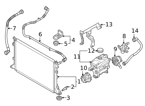 Radiator & Components for 2023 Kia EV6 #0