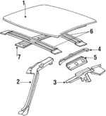 12392127 - Body: Roof Panel for Pontiac: Grand Prix Image