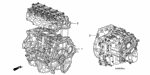 10002RNAA50 - Engine: GENERAL ASSY., CYLINDER BLOCK (DOT) for Honda Image