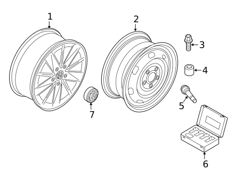 Wheels for 2003 Volkswagen Jetta #5