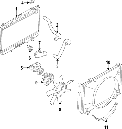 Radiator & Components for 1985 Nissan 300ZX | OEM Parts Online