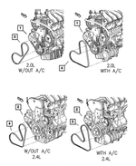 4668382AE - Cooling: Accessory Drive Belt, Air Conditioning for Mopar Image