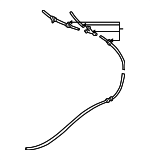 F2AZ17A605A - Body: Washer Hose for Ford: Crown Victoria | Mercury: Grand Marquis, Marauder Image