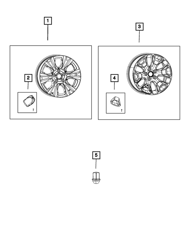 68268368AA - Wheels: Wheel Insert for Mopar Image