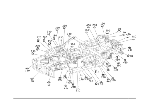 Expansion Plugs, Grommets for 2013 Mercedes-Benz SLS AMG #0