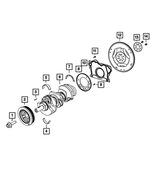6509338AA - 3.2L Gas; Engine: Hex Flange Head Bolt, Mounting for Mopar Image