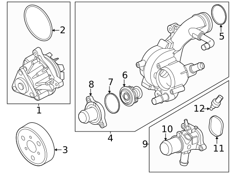 Thermostat & Housing for 2025 Ford Maverick #0