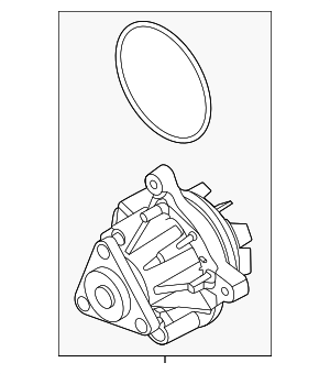 P2GZ8501A - Cooling System: Engine Water Pump for Ford Image