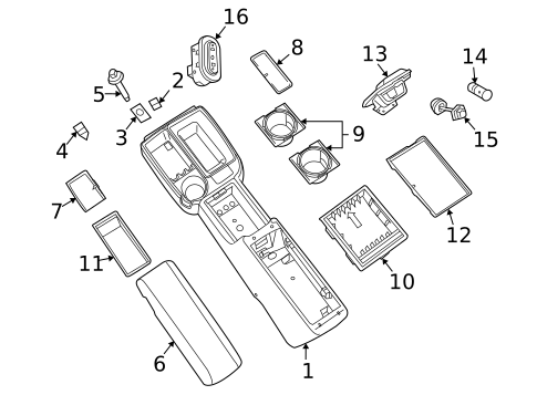 Console for 2011 Ram Dakota #0