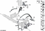 32416850683 - Steering: Suction Pipe for BMW Image