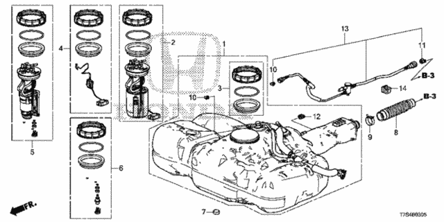 Fuel Tank (2WD) (KA/KC) for 2019 Honda HR-V #0