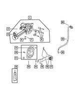 5066054AB - Front Axle; Dana 186 MM; Differential and Drive Line: Drain Plug for Dodge: Nitro | Jeep: Liberty Image