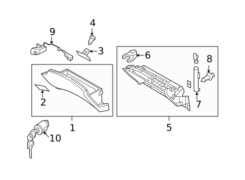 Glove Box for 2008 INFINITI M35 #0