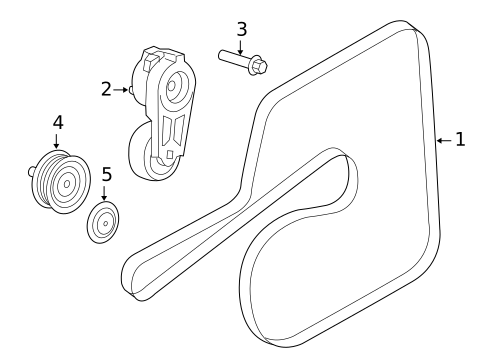 Belts & Pulleys for 2005 Chrysler 300 #0