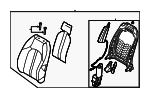 88400L1130VSN - Body: Seat Back Assembly for Hyundai Image