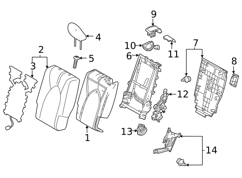 Second Row Seats for 2025 Toyota Highlander #7