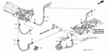 19514PAAA00 - Engine: HOSE A, BREATHER HEATER for Honda Image