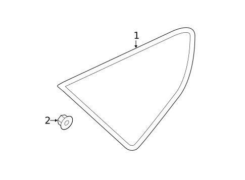 Glass & Hardware for 2015 Hyundai Santa Fe Sport #0