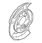 4650330090 - Brakes: Splash Shield for Lexus: GS300, GS400, GS430, IS300, SC400, SC430 Image