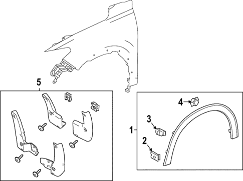 Exterior Trim - Fender for 2023 Honda HR-V #0